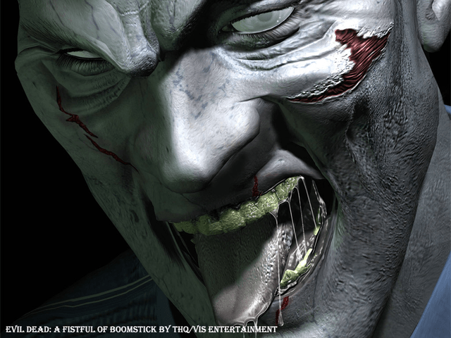 Evil Dead: A Fistful of Boomstick title screen for Xbox